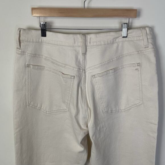 Madewell The '90s Straight Jean Vintage Canvas Size 33 NM515 Stretch High Rise - Picture 7 of 13